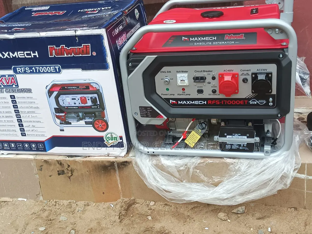 Full Copper Coil Heavy Duty 3 Phase Maxmech 17000 Generator