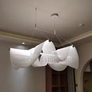 Modern Led Pendant Lights Nordic White Acrylic Chandeliers Home Villa