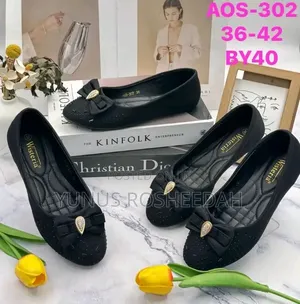 All Black Flat Shoe