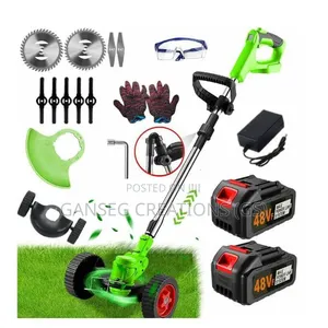 48vf3-in-1 Rechargeable Electric Grass Cutter Machine With Dual Wheels