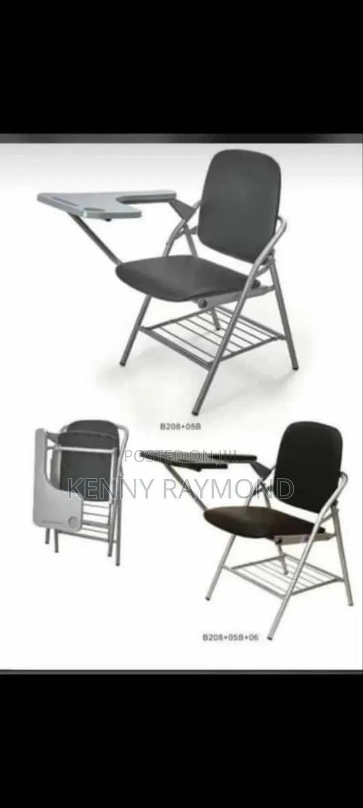 Foldable Reading Chair With Writing Pads