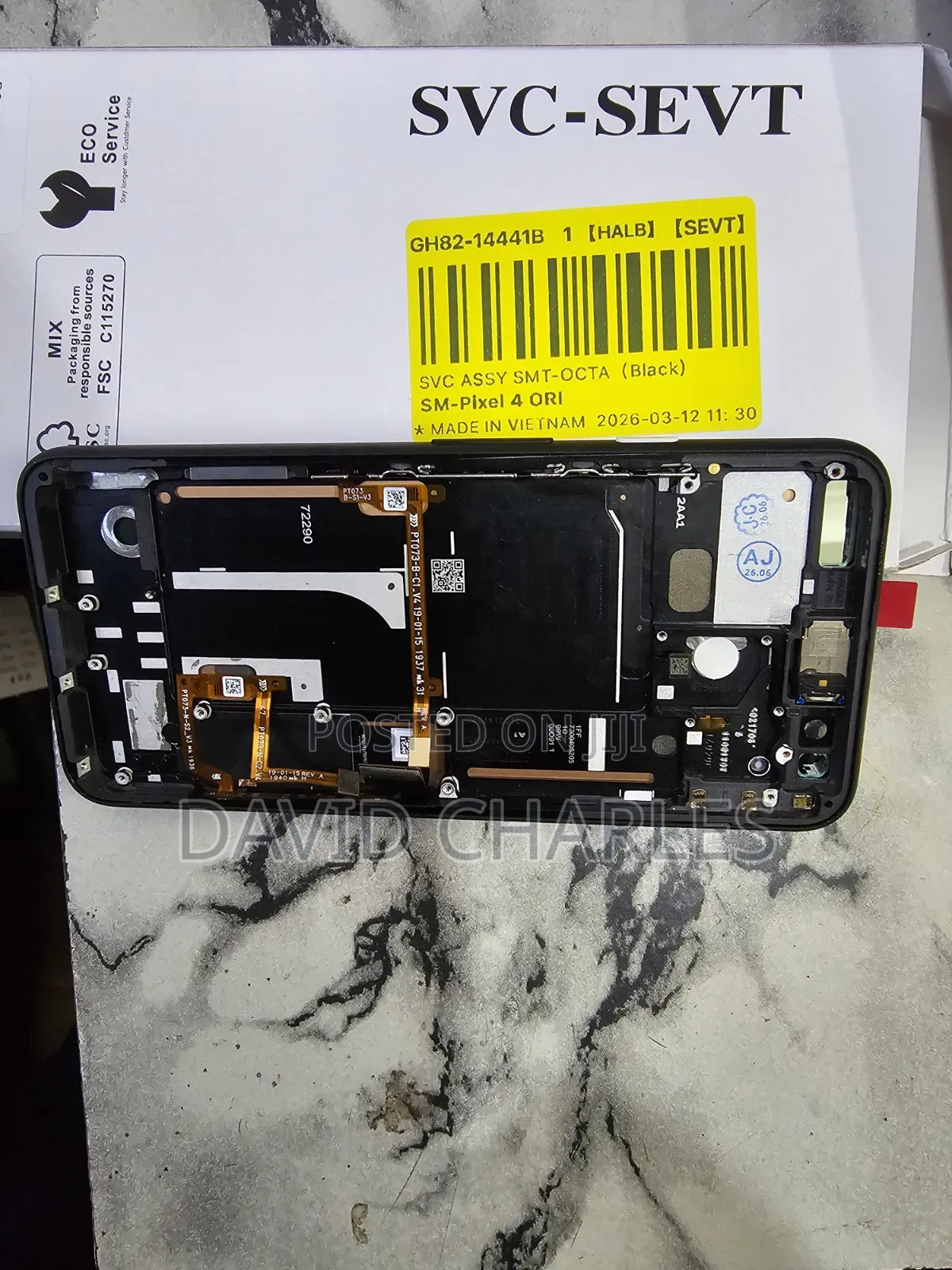 Pixel 4 Original Screen With Frame