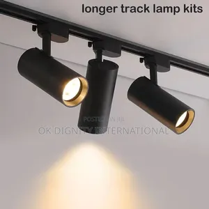 40w Led Track Rail Spotlight – Adjustable Ceiling Light (Black)