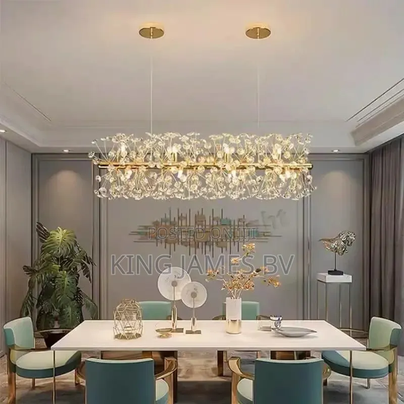 Capsule Crystal Chandelier Light – Luxury Sparkling Ceiling Decor