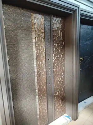 Heavy-Duty Brown-Colored Copper Cast Security Door