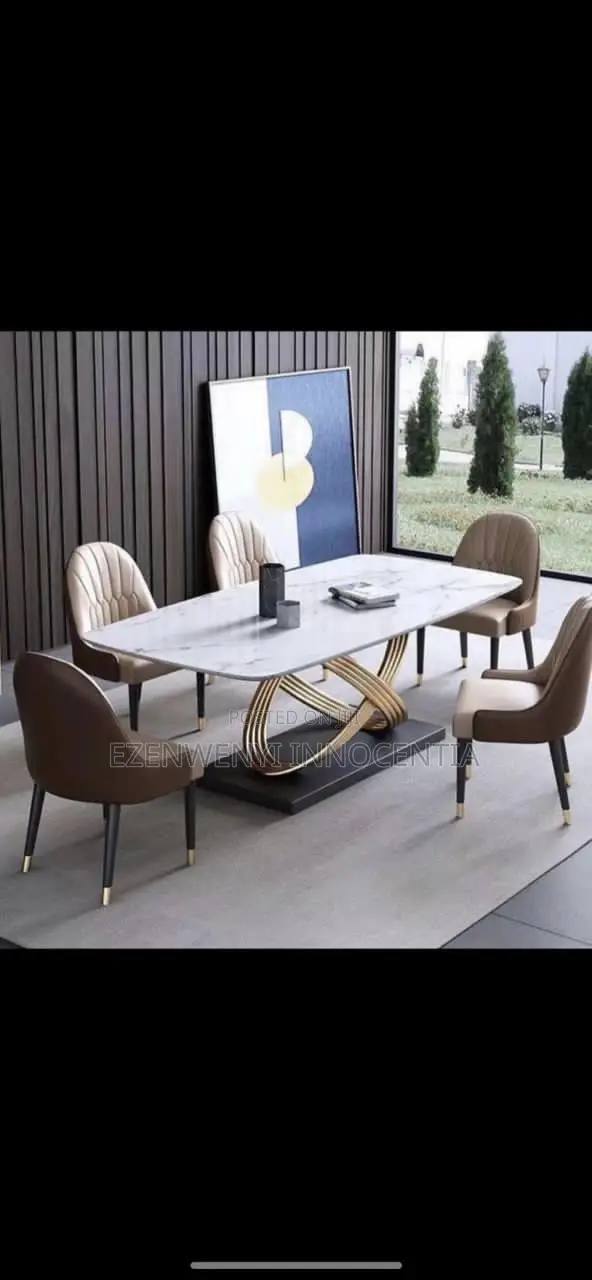 X Leg 6 Seater Dinning Table