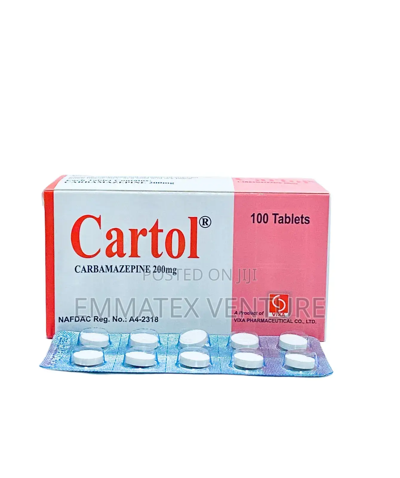 Cartol Tablet 200mg (Carbamazepine) X100