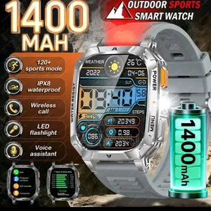Silvery Watch, Plasti Case, 1400mah, 120-Day Standby, 120+Sports Mode