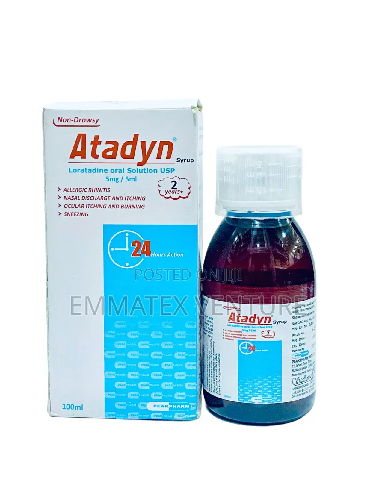 Atadyn Syrup (Loratadine) X100ml
