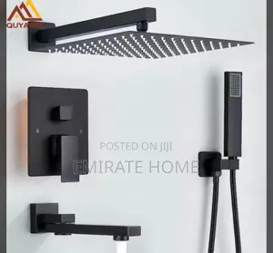 Conceal Black England Wall Hung Shower