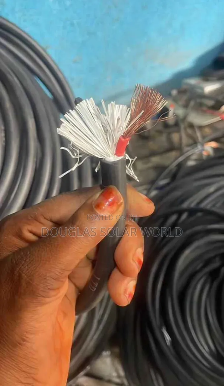 Solar Dc Cable 10mm2 Double Core 100m/Roll