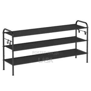 3-tier Shoe Rack With Side Holders