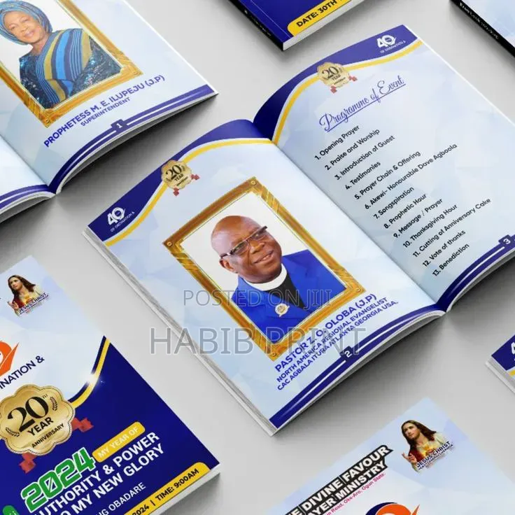 Program Booklet, and Brochure