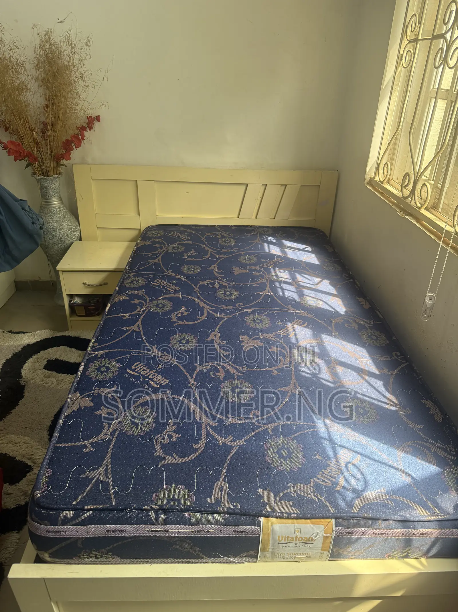 Bed and Mattress With Side