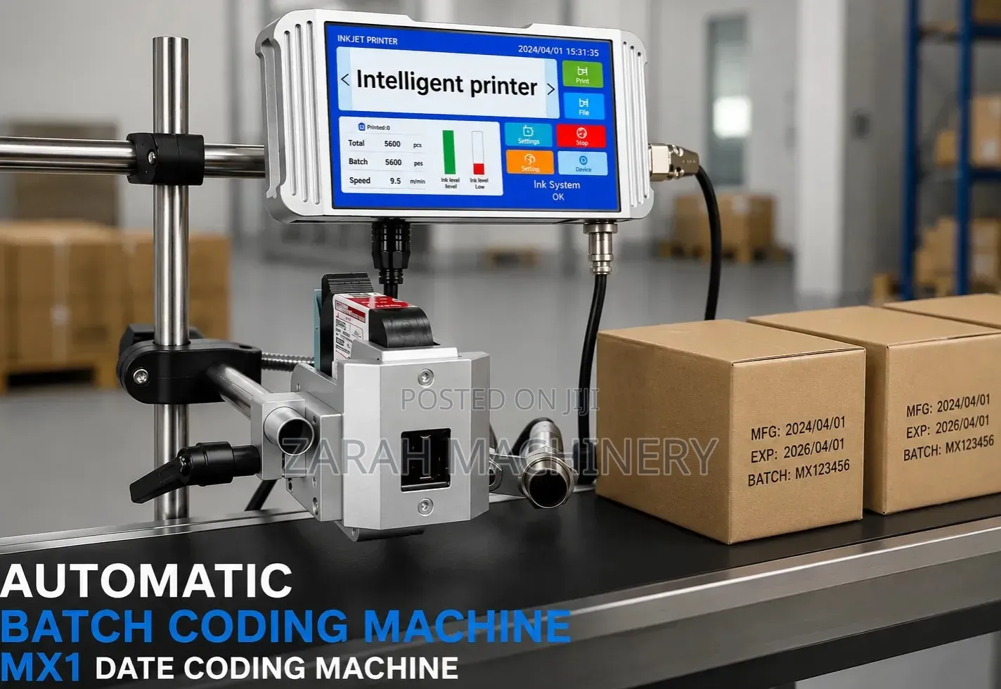 Automatic Batch Coding Machine Mx1 Date Coding Machine