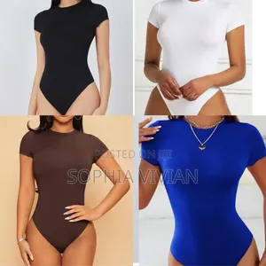 Women's Short Sleeve Round Neck Bodysuit
