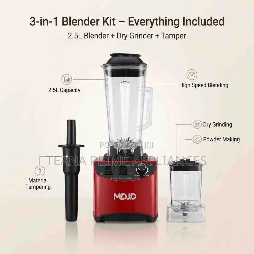 2.5l High Power Blender Multi-Functional Blender , High Efficiency