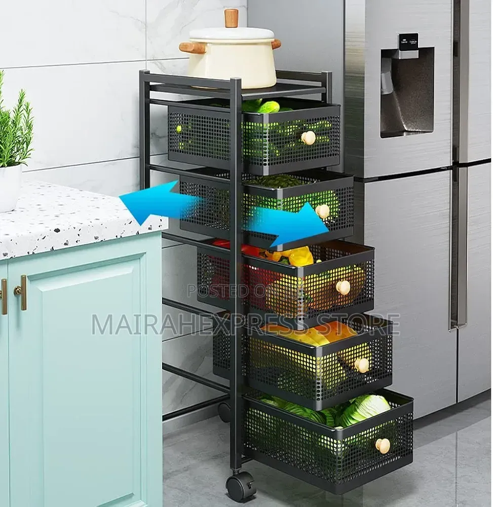 Kitchen Basket Floor Multi-layer Storage Racks 2st7