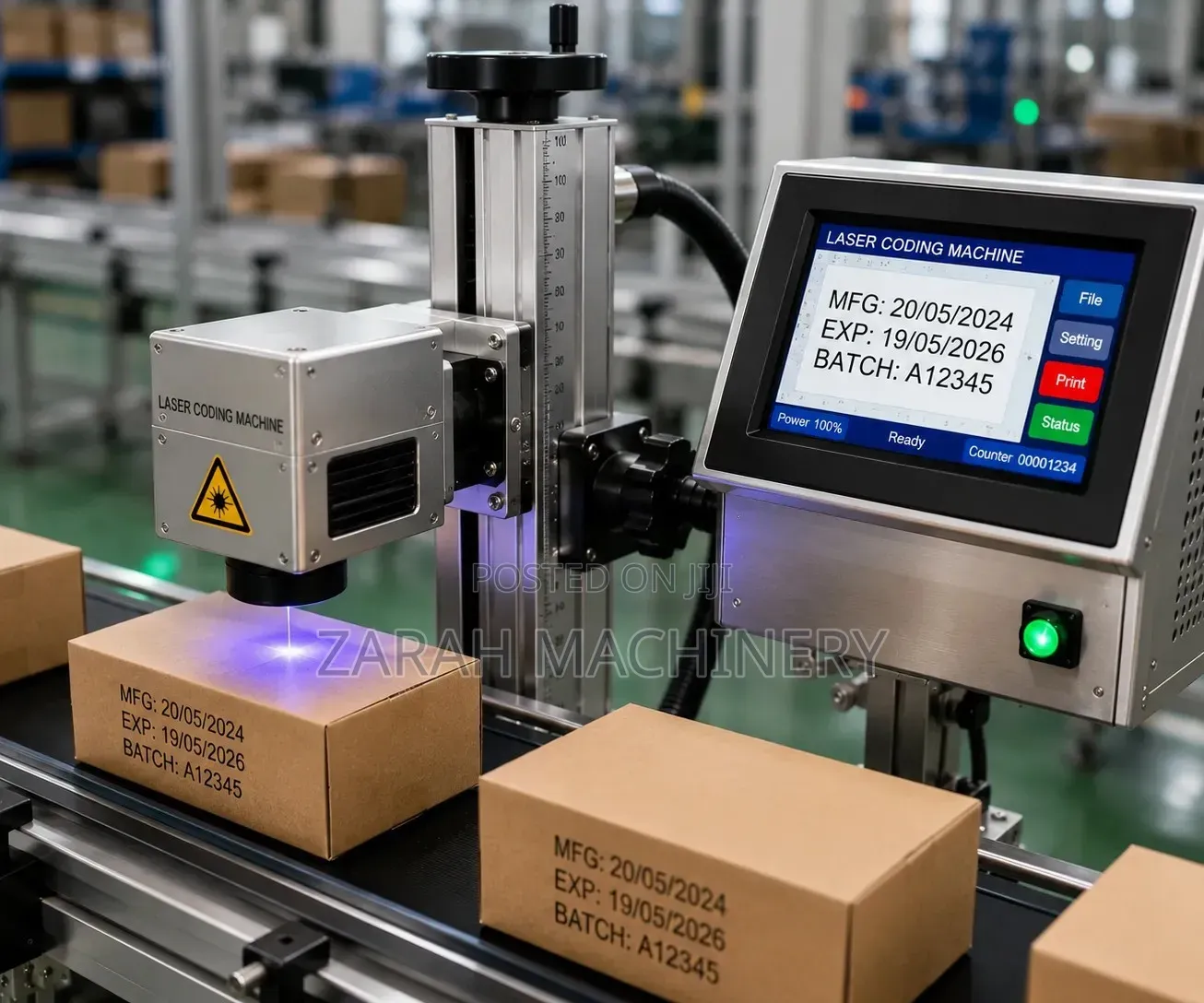 Automatic Laser Date Coding Machine