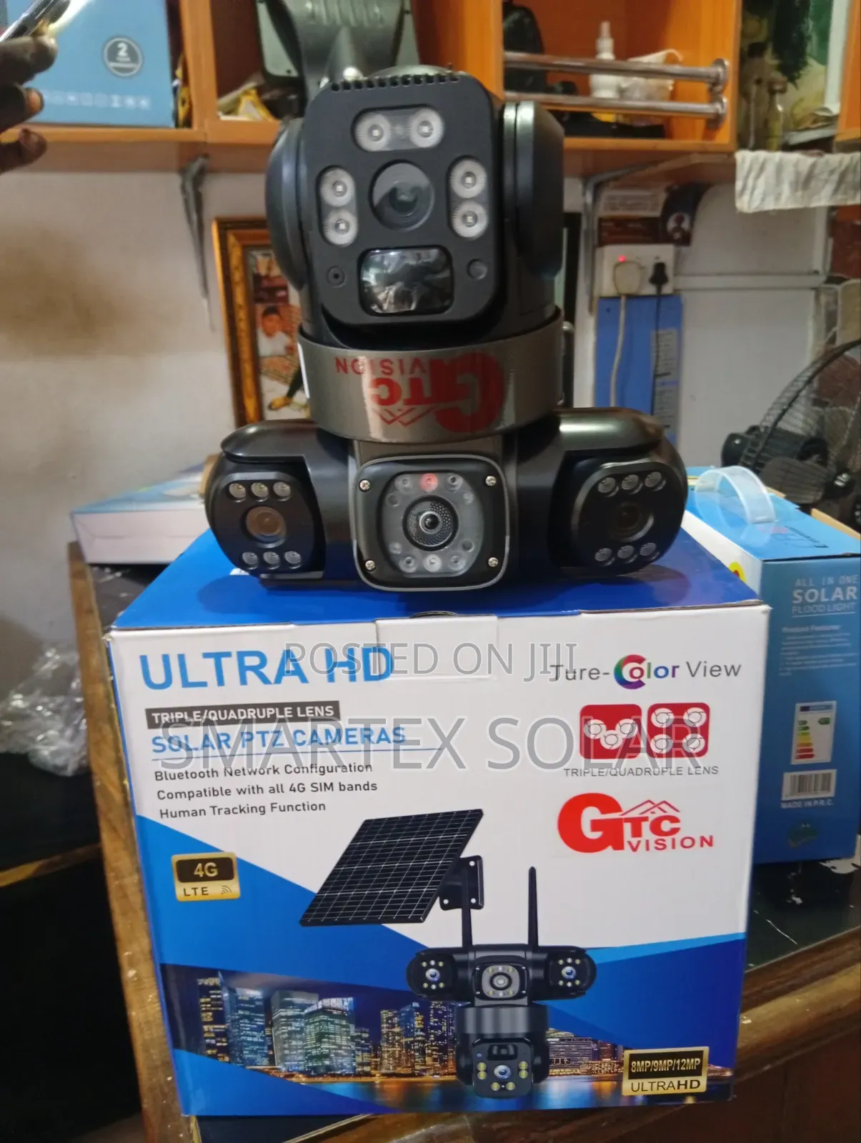 4g Triple Lense Solar Camera