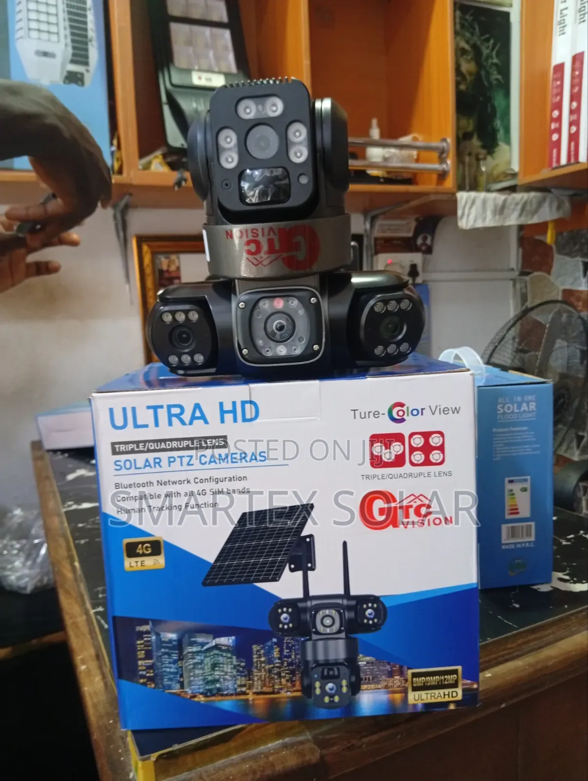 4g Triple Lense Solar Camera