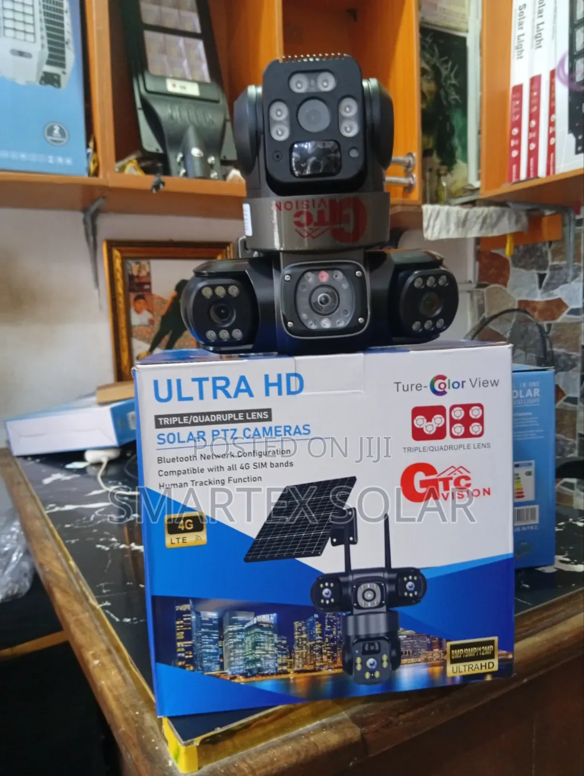 4g Triple Lense Solar Camera