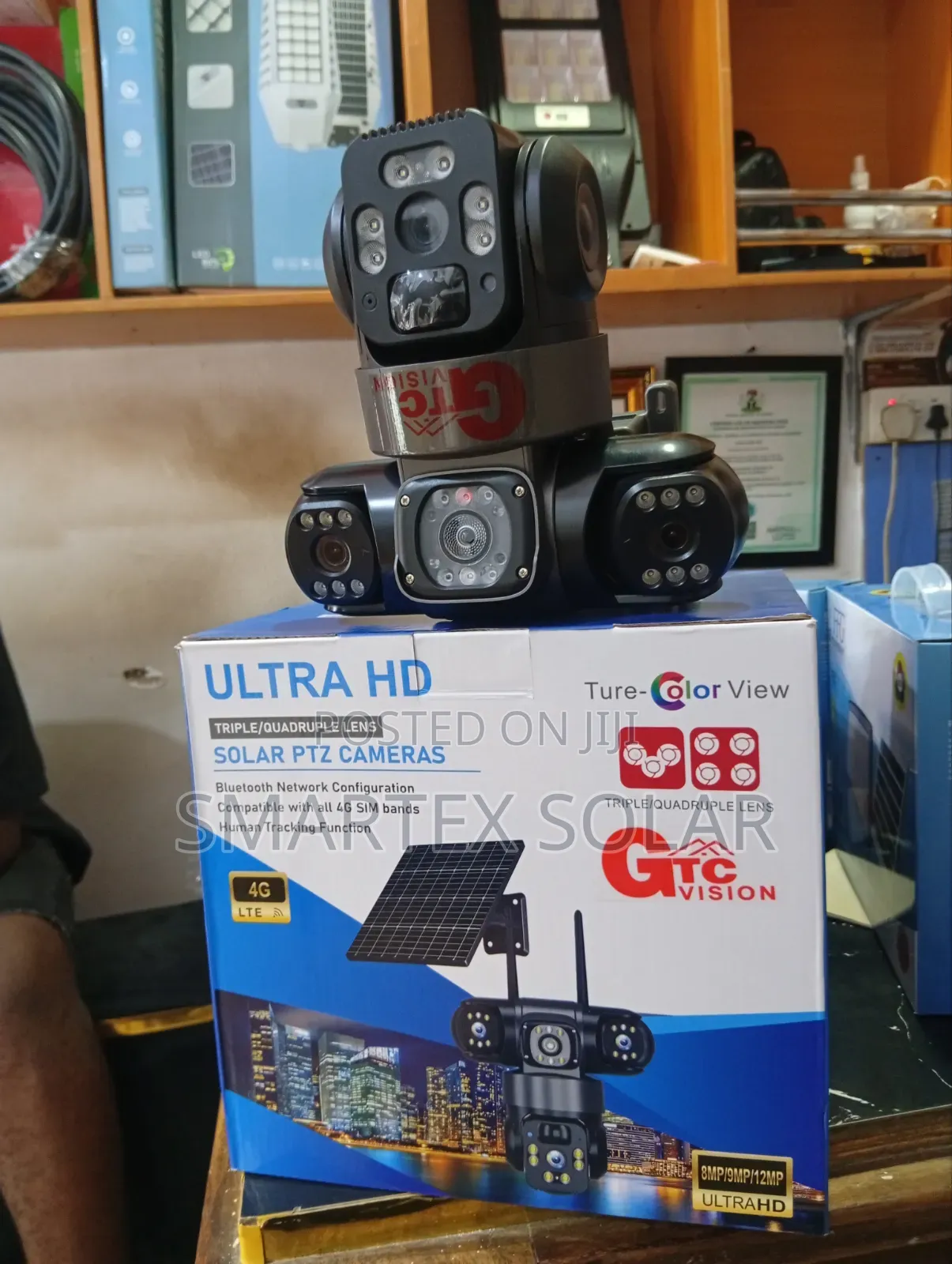 4g Triple Lense Solar Camera