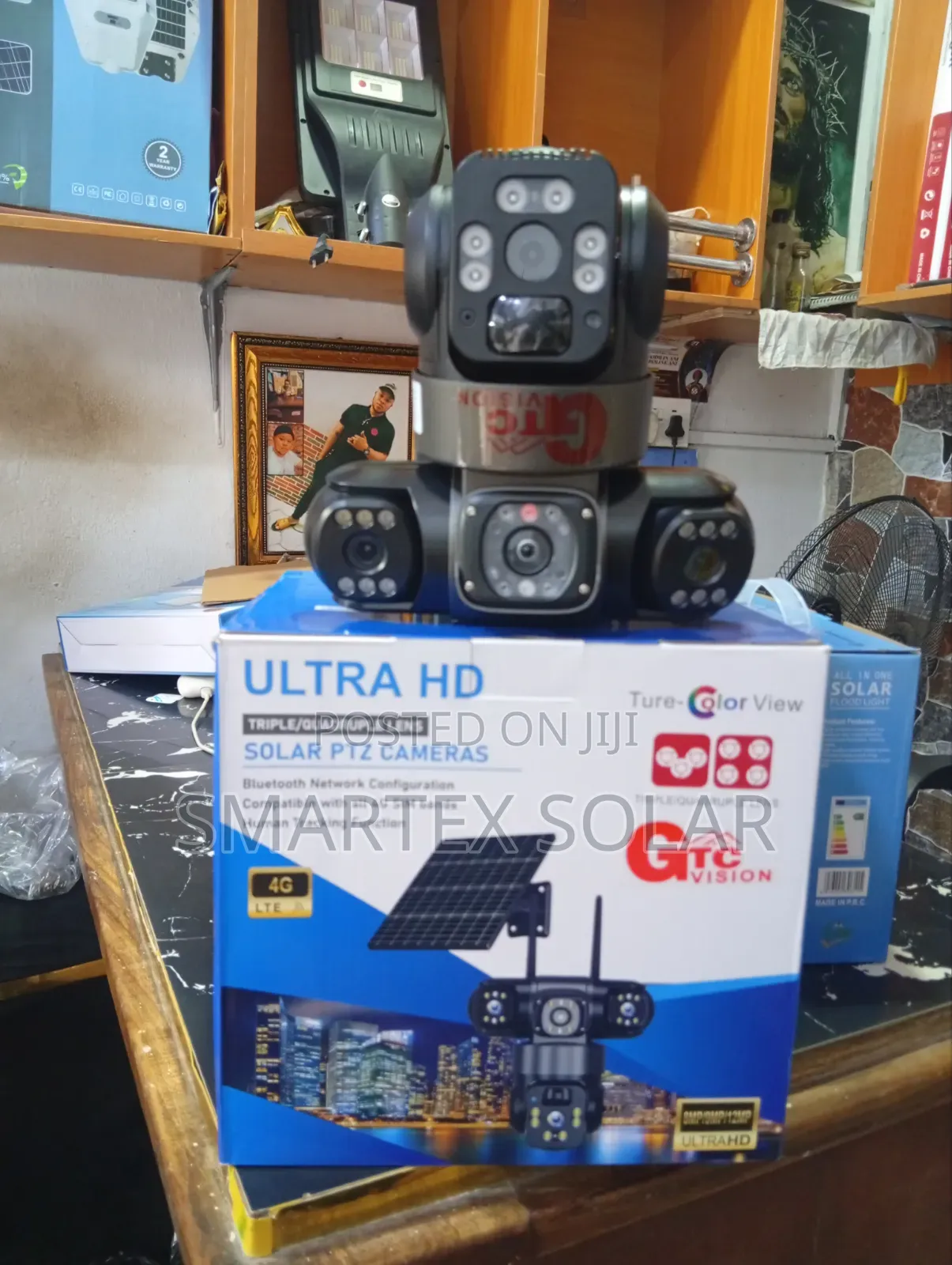 4g Triple Lense Solar Camera