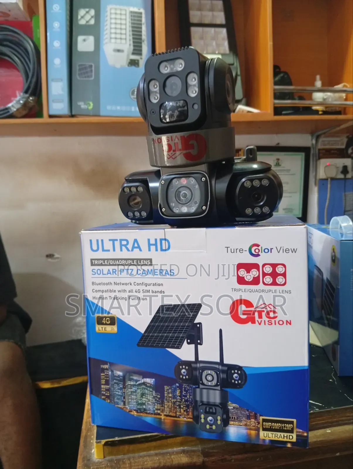 4g Triple Lense Solar Camera