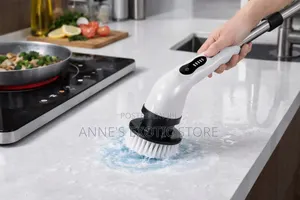 9-in-1 Rechargeable Electric Spin Scrubber With Extension Handle