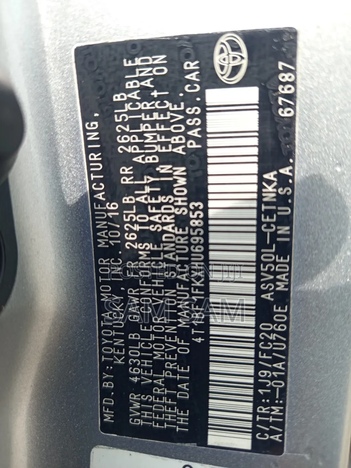 Toyota Camry 2017 Silver