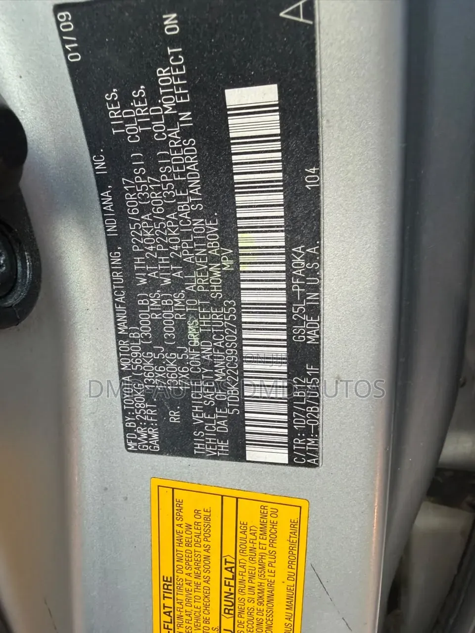 Toyota Sienna 2009