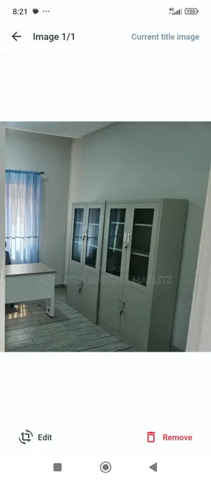 Office Shelf Glass Door