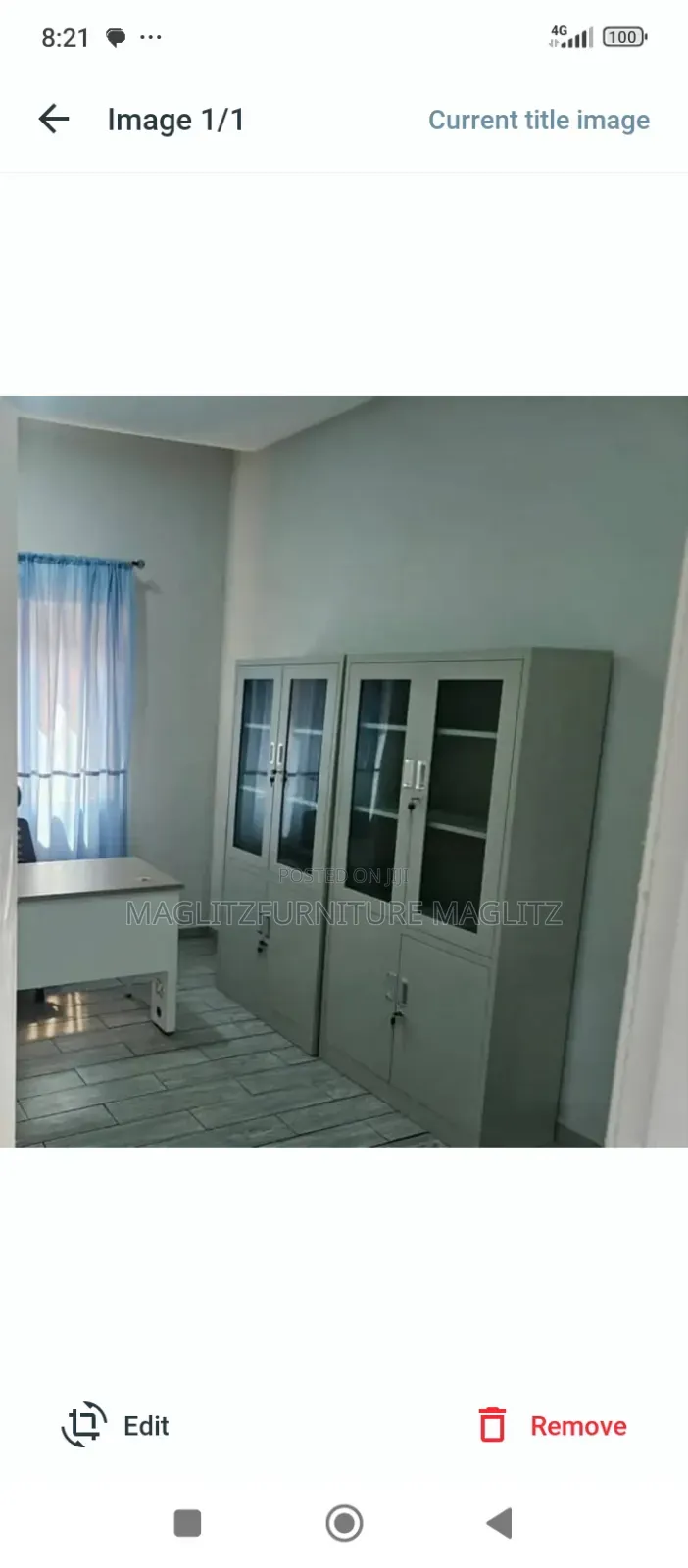 Office Shelf Glass Door