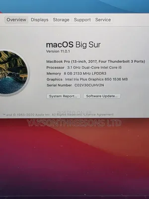 Laptop Apple MacBook Pro 2017 8GB Intel Core i5 SSD 256GB