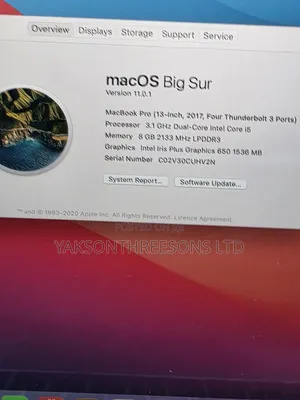 Laptop Apple MacBook Pro 2017 8GB Intel Core i5 SSD 256GB