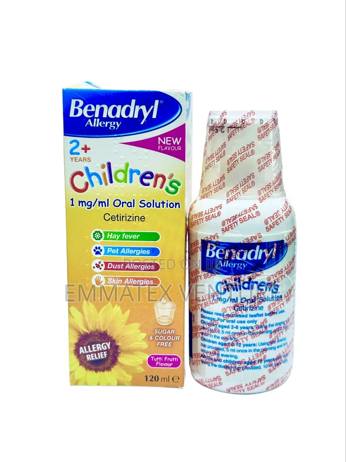 Benadryl Syrup Children (Cetirizine) X120ml