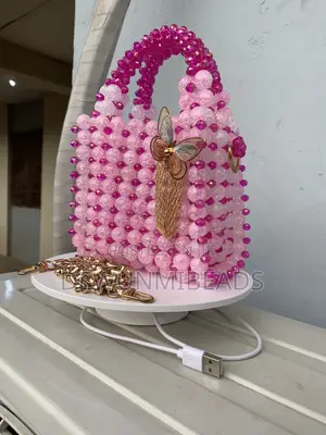 Pinky Beaded Bag