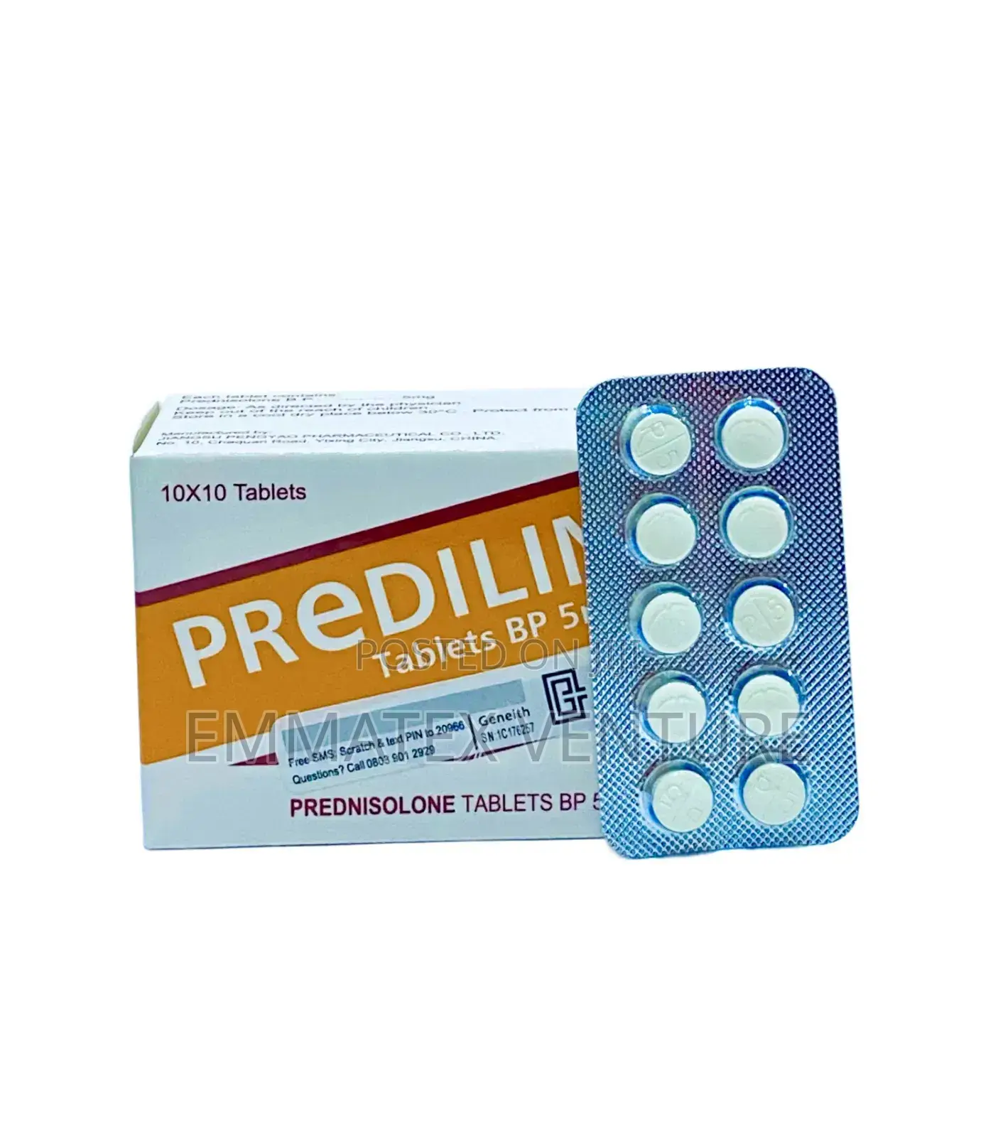 Predilin Tablet 5mg (Prednisolone) X100