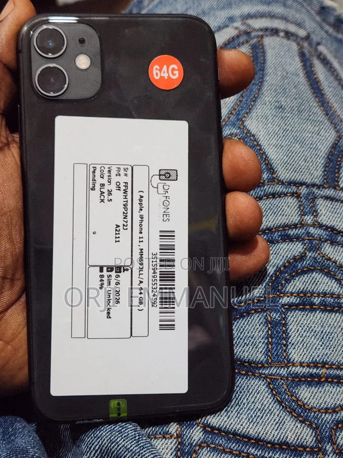 Apple iPhone 11 64 GB Black