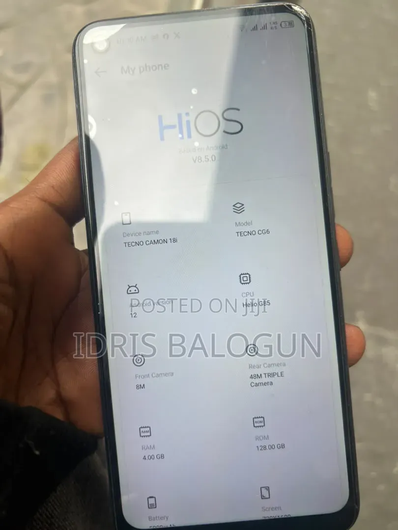Tecno Camon 18i 128 GB Gray