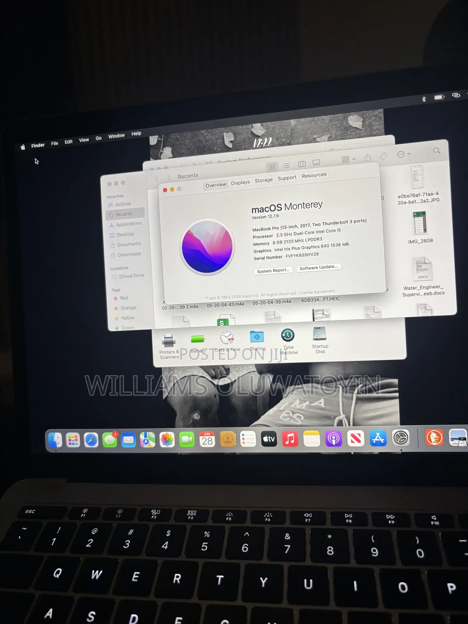 Laptop Apple MacBook Pro 2017 8GB Intel Core i5 HDD 128GB