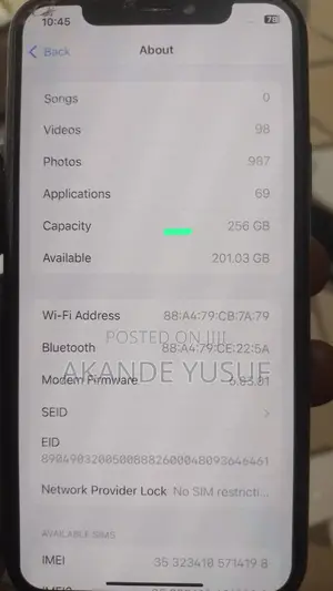 Apple iPhone 11 Pro 256 GB Black