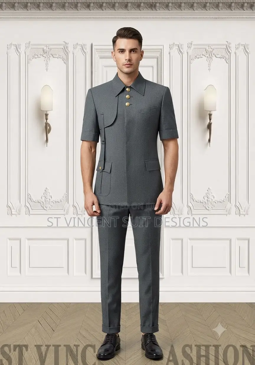 Grey Safari Suit