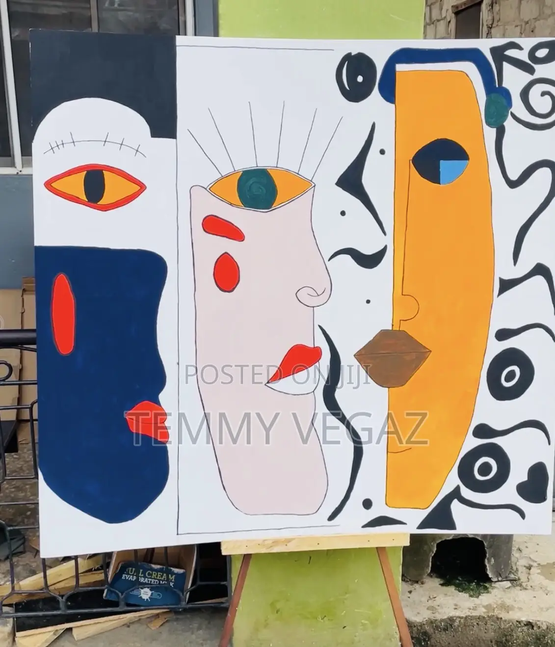 Abstract Paint Canvas