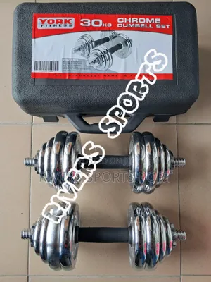 30kg Adjustable Chrom Dumbbell With Carry Case Box, Soft Grip Handles