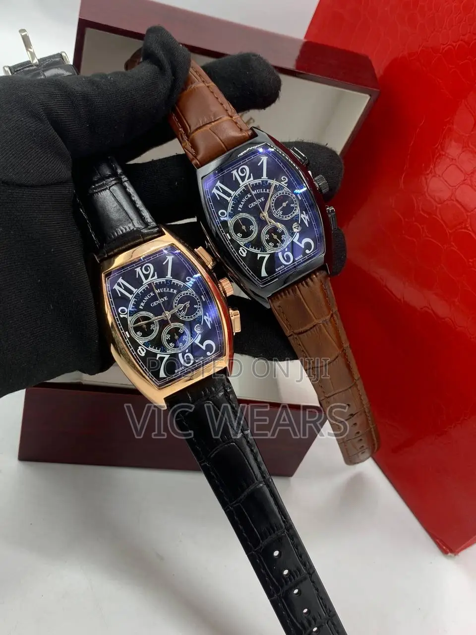 Mid Grade Franck Muller Leather Watches