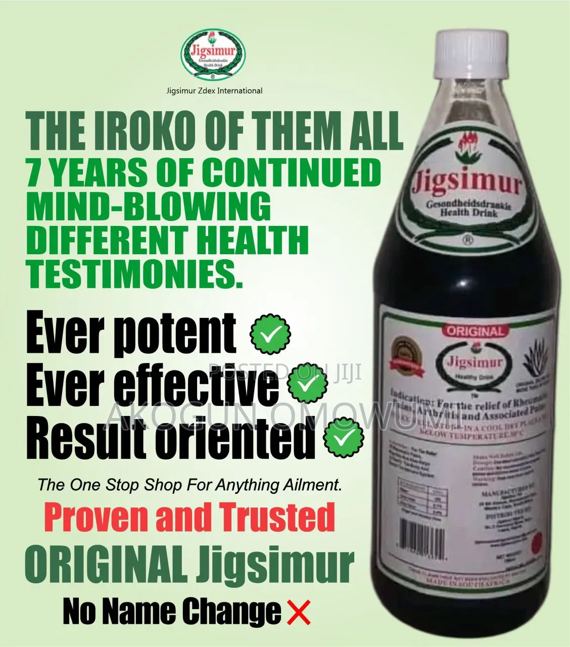 Jigsimur Herbal Drink