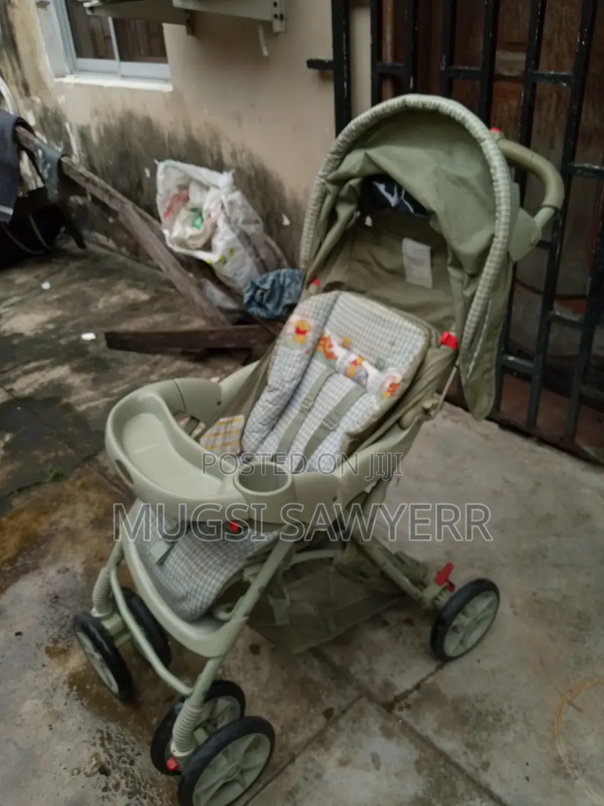 Green Graco Baby Stroller