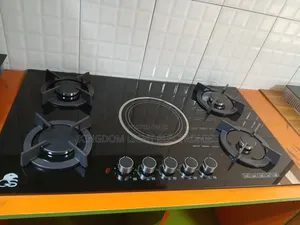 High Quality Gs 4 Gas and 1 Electric Gas Cooker 60x90cm Copper
